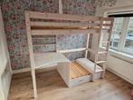 Hoogslaper met bureau, matras en logeerbed, Ophalen, Gebruikt, Hoogslaper