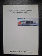 Mercedes-Benz S-klasse catalogus folder 1988, Ophalen of Verzenden, Zo goed als nieuw, Mercedes