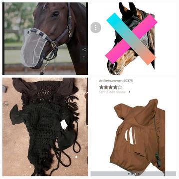 Eczeemmasker vliegenmasker vliegennet oornetje neusnet beschikbaar voor biedingen