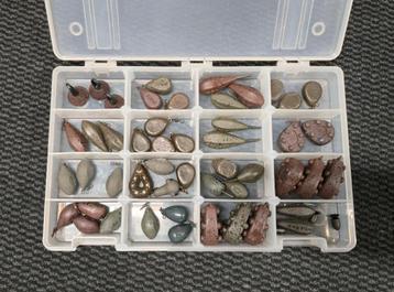 Fox assortiment box gevuld met 50 stuks lood. beschikbaar voor biedingen