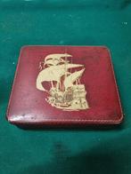 blik met zeil schip vintage, Verzamelen, Blikken, Ophalen of Verzenden