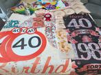 40 Jaar Versiering Pakket - Verjaardag/Jubileum, Hobby en Vrije tijd, Feestartikelen, Ophalen of Verzenden, Nieuw, Versiering