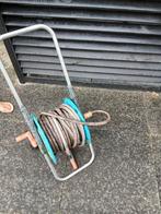 Gardena slangenwagen met 12 meter slang, Tuin en Terras, Ophalen of Verzenden, Zo goed als nieuw