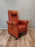 Luxe Wellfair leren elektrische relax fauteuil zgan, Huis en Inrichting, Fauteuils, Wellfair, Ophalen of Verzenden, Zo goed als nieuw