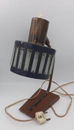 Vintage Lamp - Metaal, Hout, Kristalglas - 1960-1970, Huis en Inrichting, Lampen | Wandlampen, Ophalen of Verzenden, Zo goed als nieuw