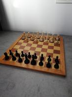 Homas dubbelzijdig houten dam /schaakbord met stukken, Schaken, Minder dan 500 stukjes, Ophalen of Verzenden, Zo goed als nieuw