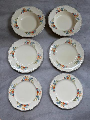 Alfred Meakin “Norma” borden – Marquis Shape Marigold – set  beschikbaar voor biedingen