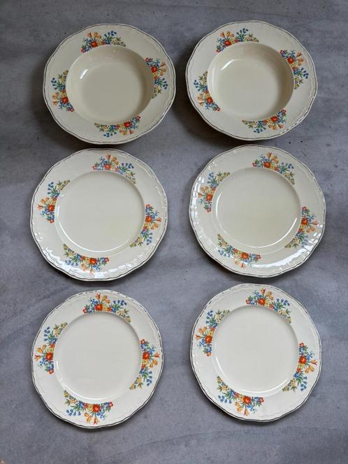 Alfred Meakin “Norma” borden – Marquis Shape Marigold – set, Antiek en Kunst, Antiek | Servies los, Ophalen of Verzenden