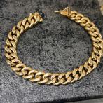 18 karaat gouden armband cuban schakel, Ophalen of Verzenden, Zo goed als nieuw, Goud