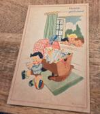 Jongetje drinkt melk van de baby - Karel Links, Verzamelen, Ansichtkaarten | Themakaarten, Verzenden, 1920 tot 1940, Ongelopen