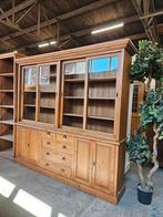 Prachtige buffetkast / schoolkast /boekenkast / vitrinekast, Ophalen, 200 cm of meer, Glas, Zo goed als nieuw