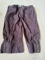 Bruine broek met borduursel van 2 Bizzy, maat 38, Kleding | Dames, Maat 38/40 (M), Bruin, Ophalen of Verzenden, Zo goed als nieuw