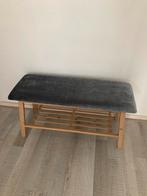 Leuk decoratie bankje antraciet 90 cm x 33 cm, Ophalen, Minder dan 50 cm, 75 tot 100 cm, Zo goed als nieuw