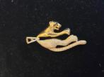 14 k gouden hangende panter hanger 12,1 gram, Sieraden, Tassen en Uiterlijk, Kettinghangers, Ophalen of Verzenden, Nieuw, Goud