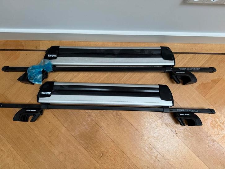 Thule Ski Dagdragers met Slot - Dakrails, Auto diversen, Dakdragers, Gebruikt, Ophalen