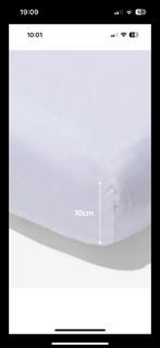 Hema splittopper hoeslaken jersey 160x200/210, Ophalen of Verzenden, Wit, Hoeslaken of Sloop, Nieuw
