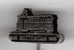 Speldje TRAM ROTTERDAM 1905 ZWART RET (A8), Verzamelen, Speldjes, Pins en Buttons, Verzenden, Gebruikt, Overige onderwerpen
