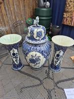 Delft`s blauw 3delig kaststel Boch, Blauw, Aardewerk of Porselein, Ophalen of Verzenden, Zo goed als nieuw