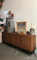 Vintage Wengé Dressoir - Groot, 3+ meter, Gebruikt, Ophalen of Verzenden, 200 cm of meer, Met lade(s)