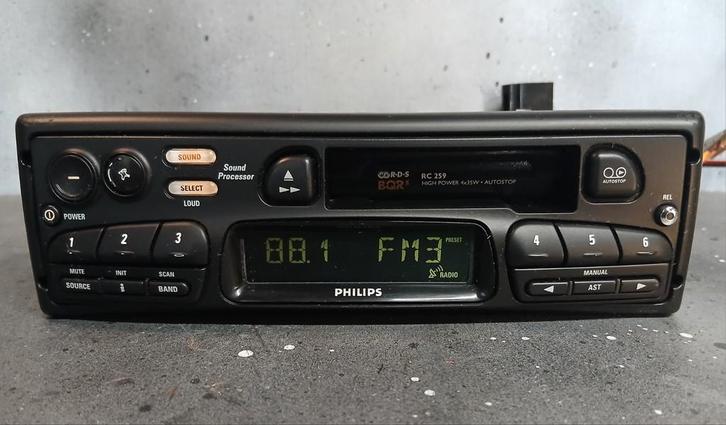 Philips RC 399 Radio Cassette Youngtimer Oldtimer, Auto diversen, Autoradio's, Zo goed als nieuw, Ophalen of Verzenden