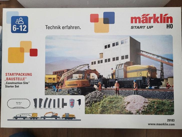 Märklin HO Digitale  Startsets 29183/78184 Baustelle, Hobby en Vrije tijd, Modeltreinen | H0, Zo goed als nieuw, Treinset, Wisselstroom