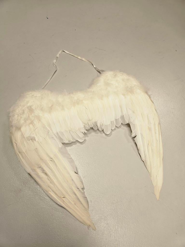 Mooie witte engelenvleugels - 50x50cm, Ophalen of Verzenden, Zo goed als nieuw