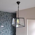 Hanglamp zwart / glas, Minder dan 50 cm, Glas, Ophalen of Verzenden, Zo goed als nieuw