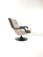 Artifort swivel chair beige/bruin/zwart F140 G. Harcourt, Huis en Inrichting, Fauteuils, Modern vintage, ., Metaal, 75 tot 100 cm