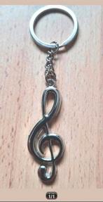 Muzieksleutel sleutelhanger, zilver kleurig. Nieuw, Ophalen of Verzenden, Nieuw
