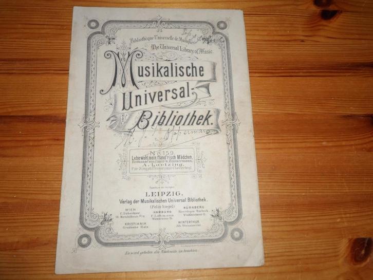 a. Lortzing, Muziek en Instrumenten, Bladmuziek, Gebruikt, Artiest of Componist, Klassiek, Piano, Zang, Ophalen of Verzenden