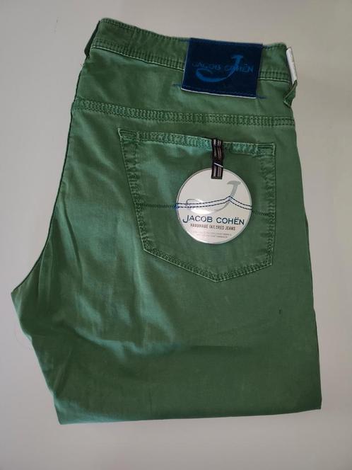 Jacob Cohen tailored handmade broek groen mt 37 chino NIEUW, Kleding | Heren, Broeken en Pantalons, Nieuw, Maat 52/54 (L), Groen