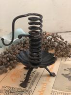 Antieke rat de cave/ franse wijnkandelaar, Antiek en Kunst, Antiek | Kandelaars, Ophalen of Verzenden, Koper of Brons