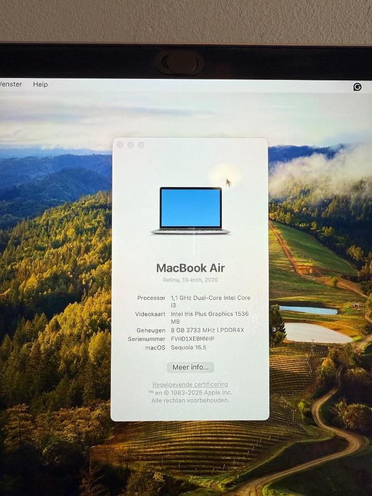 Apple Macbook Air 2020 Intel I3, 256gb, 8GB RAM, Computers en Software, Apple Macbooks, Zo goed als nieuw, MacBook Air, 13 inch