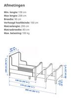 Kinderbed van Ikea (Meegroeibed), Ophalen, 70 tot 85 cm, 140 tot 160 cm, Zo goed als nieuw