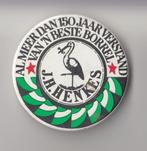 Den Haag J Henkes button Ooievaar Sterke Drank, Verzamelen, Speldjes, Pins en Buttons, Gebruikt, Niet vindbaar, Niet vindbaar