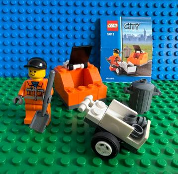 Lego City 5611 Public Works vuilnisman Compleet beschikbaar voor biedingen