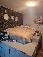 Zelfgemaakte half hoogslaper met kastruimte 120x200, Huis en Inrichting, Slaapkamer | Stapelbedden en Hoogslapers, Ophalen, Gebruikt