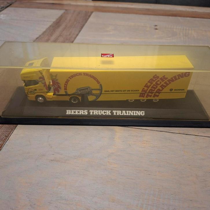Herpa Beers Truck Training Scania Model, Hobby en Vrije tijd, Modelauto's | 1:87, Zo goed als nieuw, Auto, Herpa, Ophalen of Verzenden