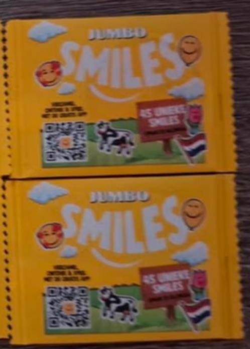 5 Jumbo Smiles + 8 Jumbo boodschappen pakket zegels, Verzamelen, Supermarktacties, Jumbo, Ophalen of Verzenden