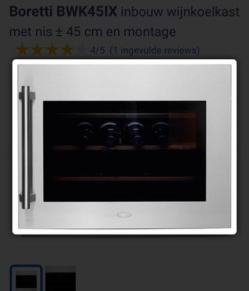 Boretti Wijnklimaatkast BWK45IX - Inbouw beschikbaar voor biedingen
