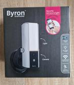 Buitenlamp met beveiligingscamera, Tuin en Terras, Buitenverlichting, Bewegingssensor, Gebruikt, Wandlamp, Ophalen of Verzenden