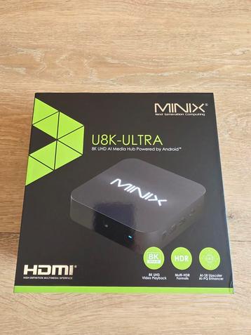 Minix  u8k- ultra Android mediahub Ai upscaler beschikbaar voor biedingen