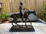 Bronzen beeld - jockey te paard, Ophalen