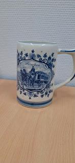 Delfsblauw Heineken Biermok, Glas of Glazen, Gebruikt, Ophalen of Verzenden, Overige stijlen