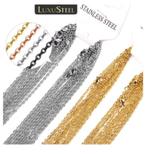 LUXUSTEEL 10 stks/partij Rvs Kettingen 2mm/1mm O Vorm NIEUW!, Ophalen of Verzenden, Nieuw, Zilver, Overige materialen