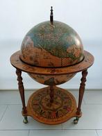 Wereldbol bar, antieke bar meubel, vintage bijzet tafel, Ophalen, Gebruikt