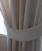 3 ecru gordijnen 2.40H met 3 embrasse ehv mierlo geldrop, Ophalen of Verzenden, 200 cm of meer