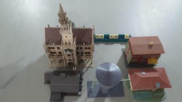 H0 Modelspoorhuisjes gebouwd 5 stuks beschikbaar voor biedingen