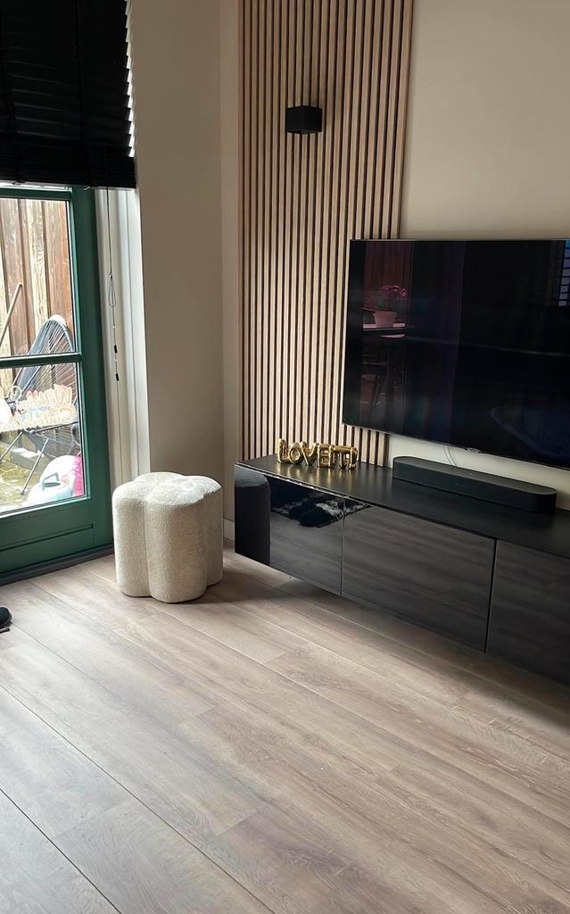 Ikea Besta tv meubel zwart, Huis en Inrichting, Kasten | Televisiemeubels, Zo goed als nieuw, Minder dan 100 cm, 25 tot 50 cm