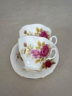 Royal Albert Theekopjes met Schotel - Rozen Design Porselein, Ophalen of Verzenden